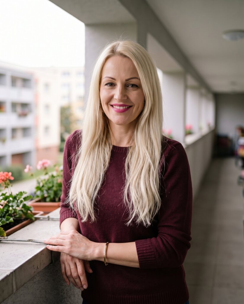 Usmiata žena s clip-in vlasmi #613 Svetlá blond (ilustračná fotografia)